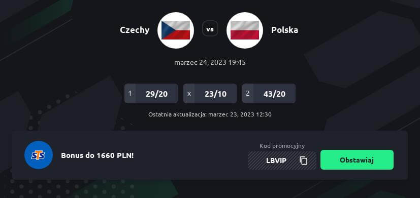 Polska – Czechy Typy Bukmacherskie
